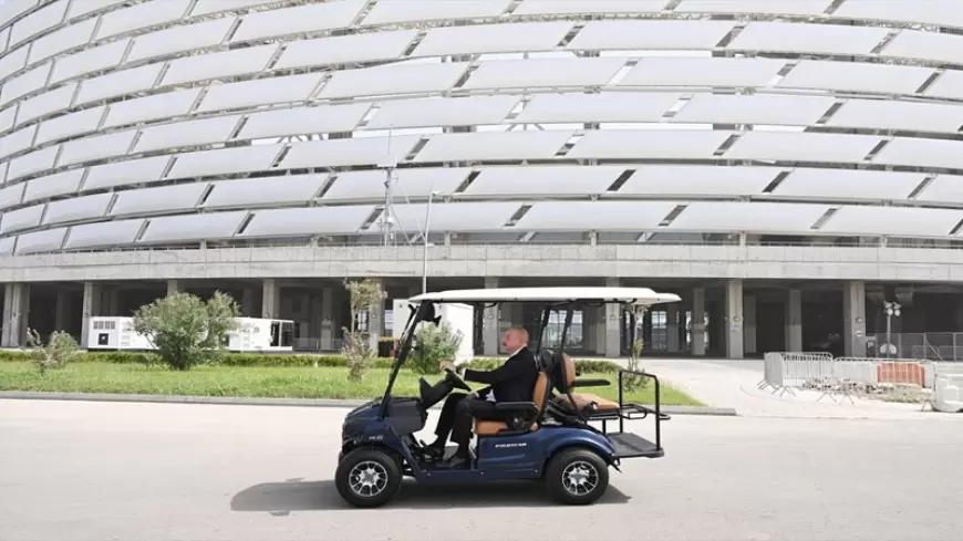 Prezident Bakı Olimpiya Stadionunun ərazisində COP29-a hazırlıqla bağlı görülən işlərlə tanış olub (FOTO)