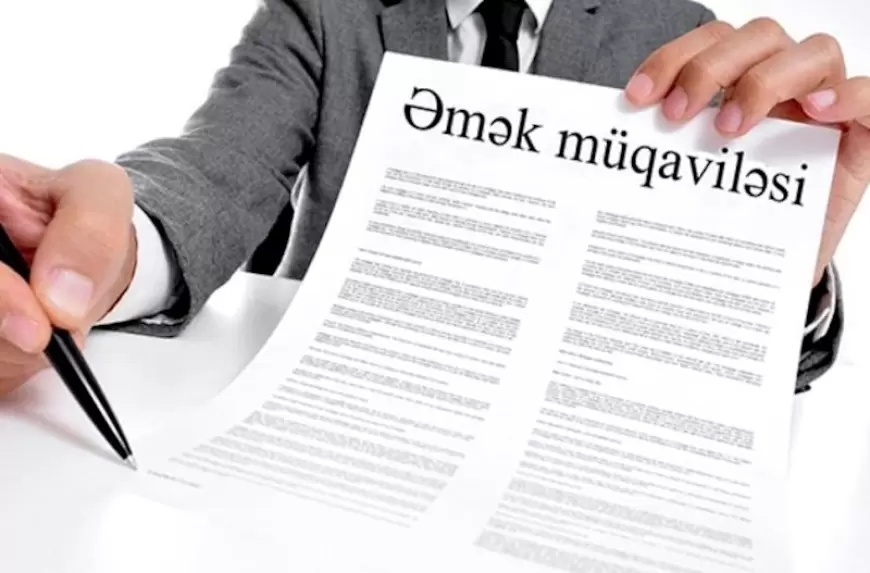 Əmək müqaviləsi ilə işləyənlərin sayı açıqlandı